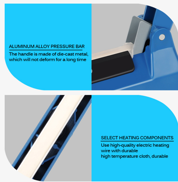 Zhejiang Tianyu industry Co. Ltd Factory Making And Exporting Portable Hand Held With Sealing 3.0 mm Width Impulse Heat Sealer PFS Series Plastic Poly Bag Close Machine 浙江天宇实业有限公司生产和出口手提式手提式封口机3.0 mm宽脉冲热封机PFS系列塑料保鲜袋封口机
