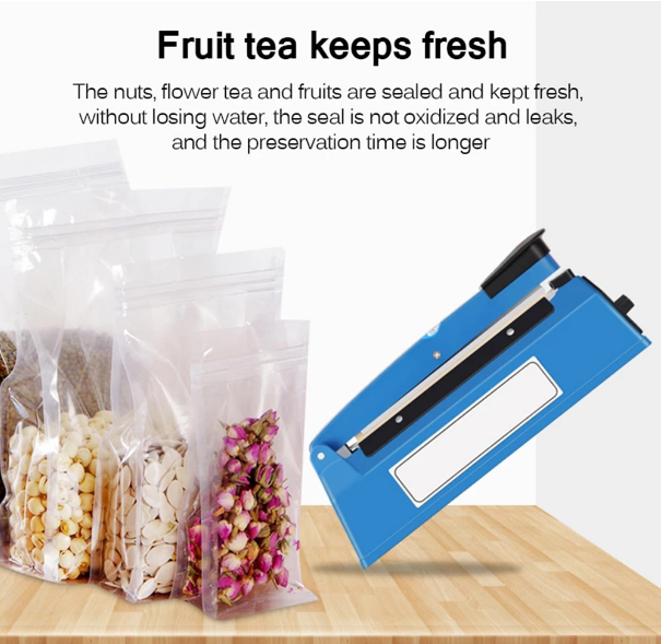 Zhejiang Tianyu industry Co. Ltd. Supplier Factory Of China Production And Export Hand-Pressure Sealing 2.0 mm Width Electric Flat Heat Wire Impulse Heat Sealer PFS Series Plastic Poly Film Bag Sealing Machine 浙江天宇实业有限公司。中国供应商工厂生产和出口手压封口2.0 mm宽电热线脉冲热封口机PFS系列塑料保鲜膜袋封口机