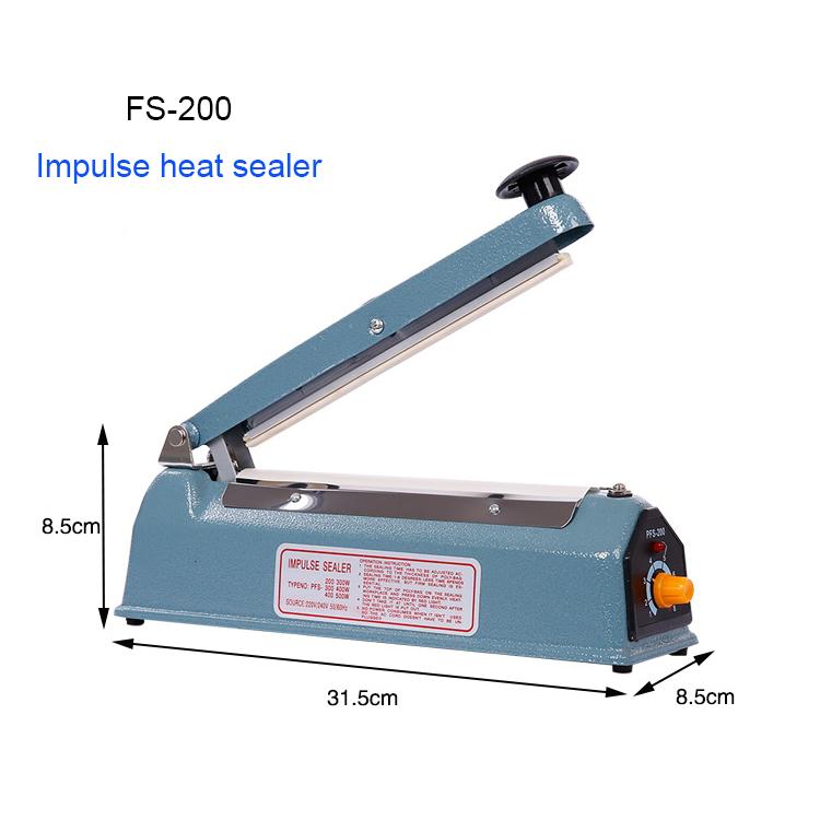 Zhejiang Tianyu industry Co. Ltd Factory Manufacturing and Supply Hand Impulse Manual Film Heat Sealer FS Series Food Plastic Bag Sealing Machine 浙江天宇实业有限公司生产供应手冲式手动薄膜热封机FS系列食品塑料袋封口机