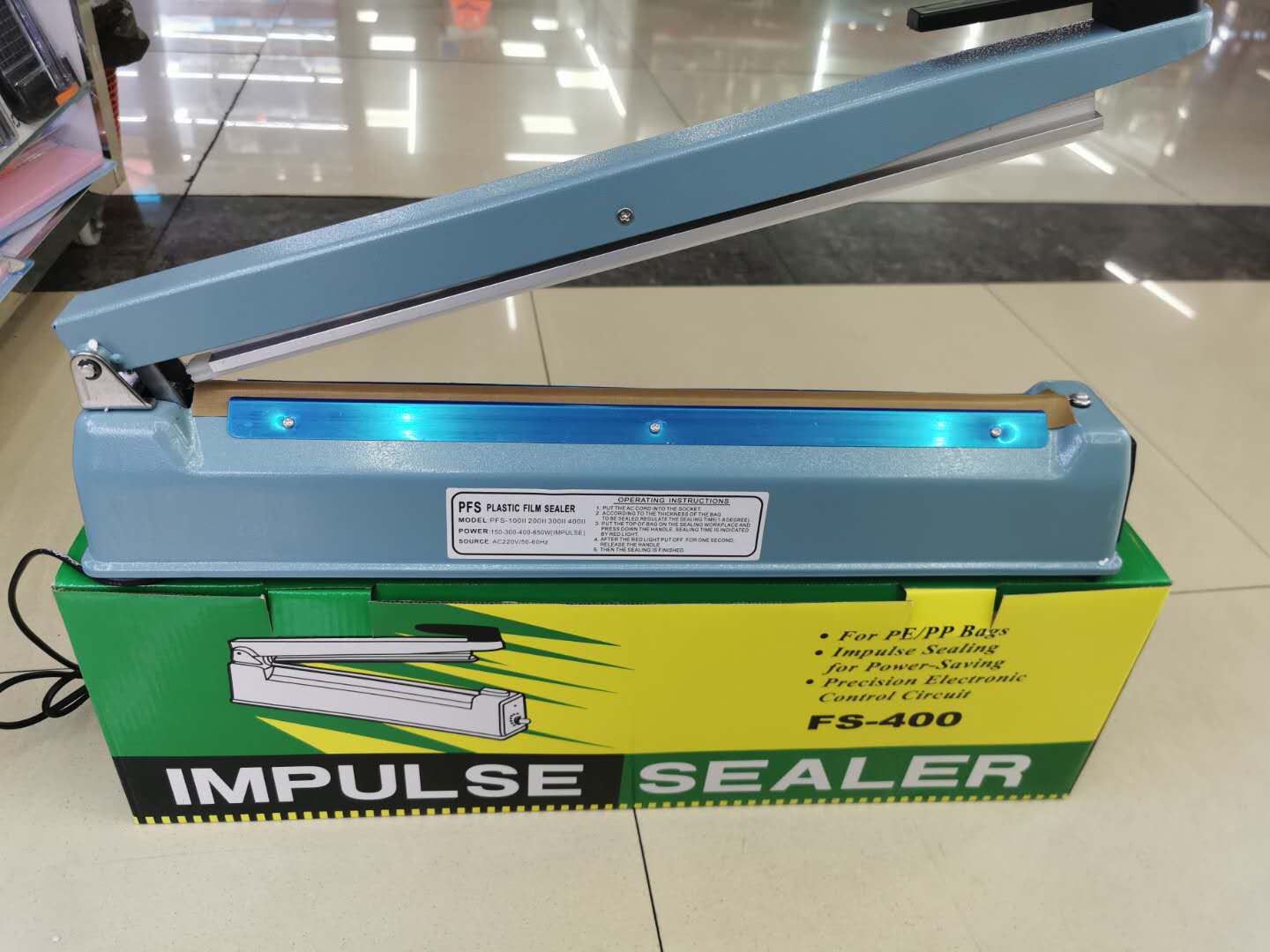 Zhejiang Tianyu industry Co. Ltd. Supplier Manufacturing and Supply Manual Impulse Plastic Film Sealer FS Series Hand Sealing Poly Bag Machine 浙江天宇实业有限公司。供应商制造和供应手动冲击塑料薄膜封口机FS系列手动封袋机