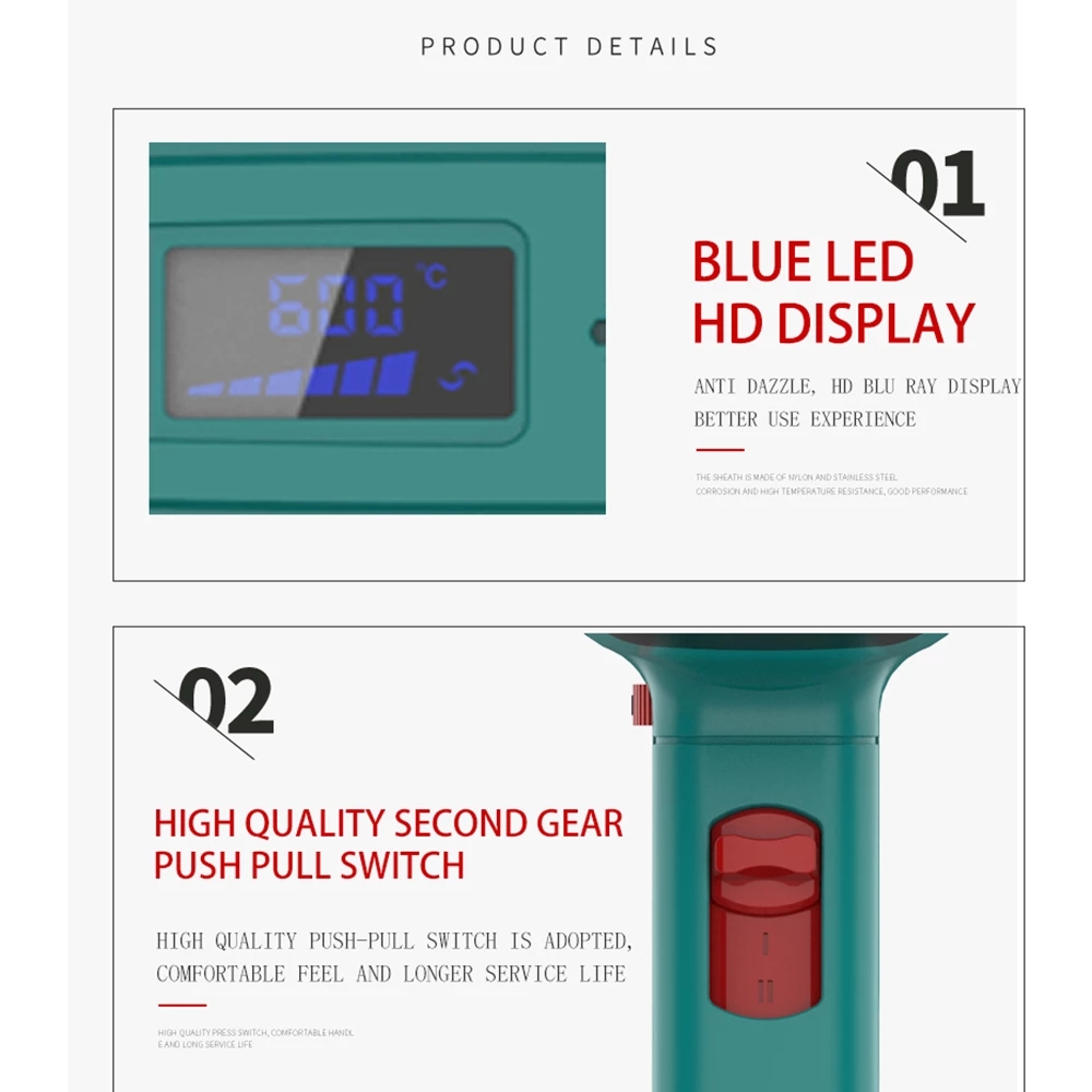 Zhejiang Tianyu industry Co. Ltd Supplier Factory Manufacturer Produce and Supply LED Digital Display Temperature Regulating 60-600℃ Hot Air Gun TQR-113A Thermoregulating 1600W Heat Gun Zhejiang Tianyu industry Co. Ltd Supplier Factory Manufacturer Produce and Supply LED Digital Display Temperature Regulating 60-600℃ Hot Air Gun TQR-113A Thermoregulating 1600W Heat Gun