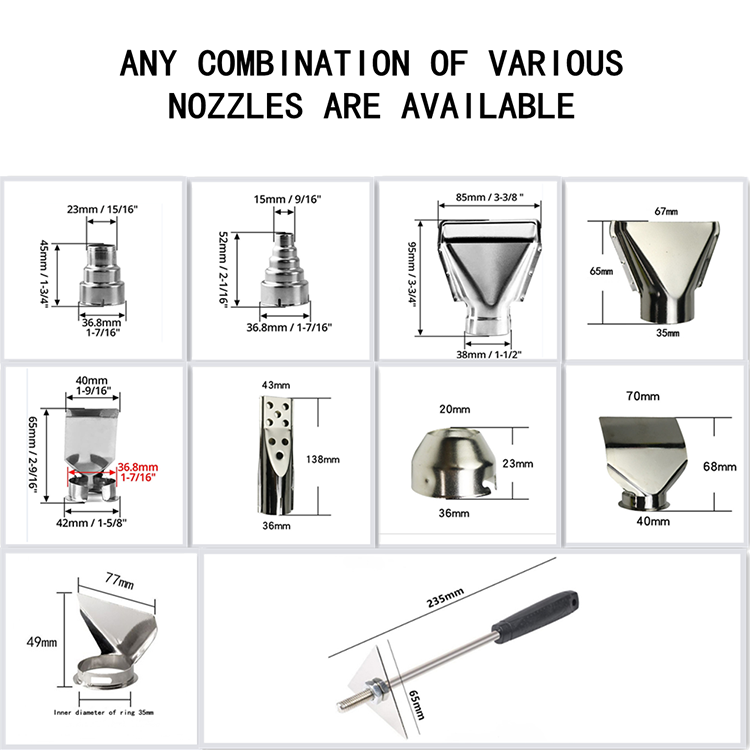 Zhejiang Tianyu industry Co. Ltd Supplier Factory Manufacturer Produce and Supply Dual Temperature 300℃ & 500℃ Seting And Dual Air Flow 250/min & 500 L/min Seting Heat Gun TQR-85C1 Hot Air Gun 浙江天宇实业有限公司供给厂厂家生产供应双温度300℃、500℃设定双气流250/min、500升/min设定热风枪TQR-85C1热风枪