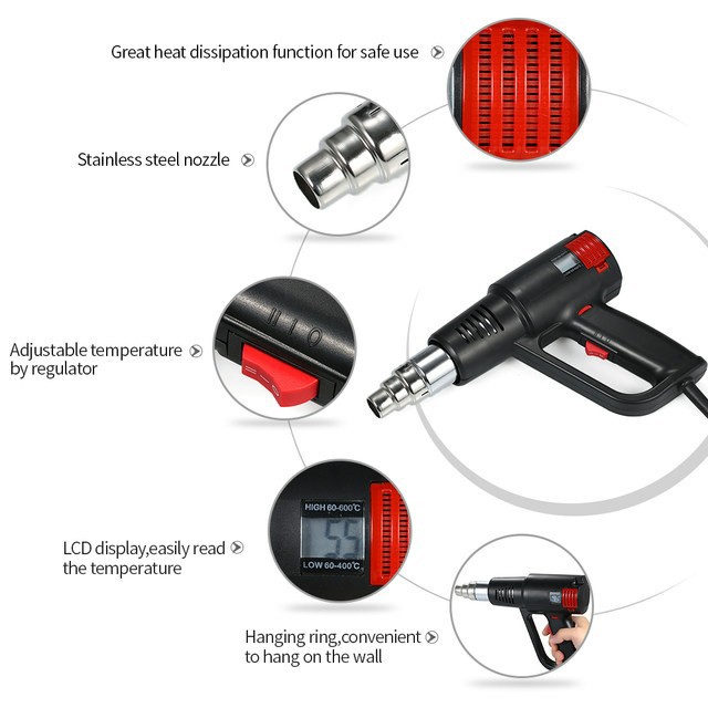 Zhejiang Tianyu industry Co. Ltd Supplier Factory Manufacturer Make and Supply Industrial 1600W Electric Hot Air Gun TQR-83A Thermoregulator Heat Gun Lcd Display Shrink Wrapping Hot Air Heat Gun Two Air Flow Settings 250/500 L/min Hot Air Gun Zhejiang Tianyu industry Co. Ltd Supplier Factory Manufacturer Make and Supply Industrial 1600W Electric Hot Air Gun TQR-83A Thermoregulator Heat Gun Lcd Display Shrink Wrapping Hot Air Heat Gun Two Air Flow Settings 250/500 L/min Hot Air Gun