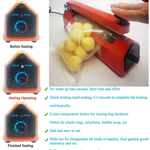 Zhejiang Tianyu industry Co. Ltd Supplier Factory Manufacturer Making and Supply Handheld Sealing 3.0 mm Width Impulse Plastic Film Heat Sealer PFS Series Desktop Plastic Poly Cellophane Mylar Shrink Wrap Clip Bag Sealing Packaging Machine 浙江天宇实业有限公司供给厂制造商制造和供应手持密封3.0毫米宽脉冲塑料薄膜热封口机PFS系列台式塑料聚玻璃纸聚酯薄膜收缩夹袋封口包装机