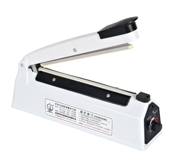 Zhejiang Tianyu industry Co. Ltd. Supplier Factory Manufacturer Supply and Sale Tabletop Manual Sealing 3.0 mm Width Impulse Plastic Bag Heat Sealer FS Series Hand Pressure Poly Bag Heat Sealing Machine 浙江天宇实业有限公司。供给厂制造商供应和销售桌面手动密封3.0毫米宽脉冲塑料袋热封口机FS系列手压聚袋热封口机