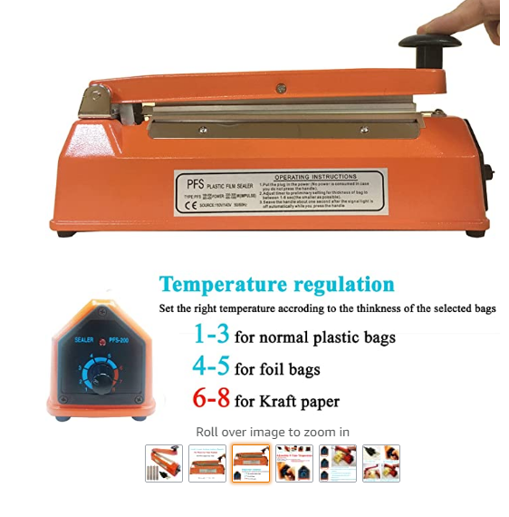 <strong>Handheld Impulse Sealer Poly Bag Packaging Machine PFS-400</strong>