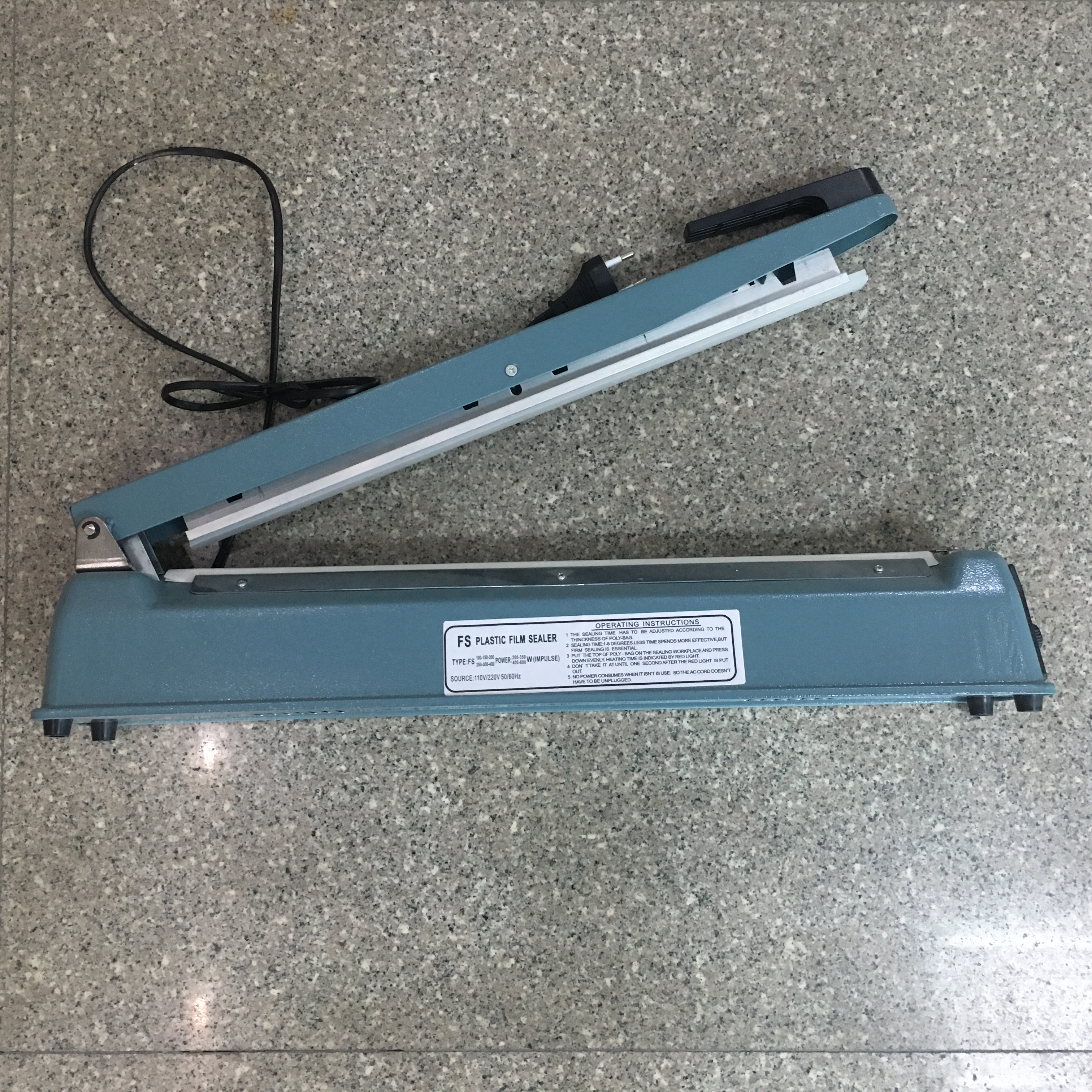 Zhejiang Tianyu industry Co. Ltd. Supplier Factory Manufacturer Manufacture Make and Supply Hand Sealing 2.0 mm Width Heating Poly Bag Sealing Packing Machine FS Series Plastic Pouch Impulse Sealer